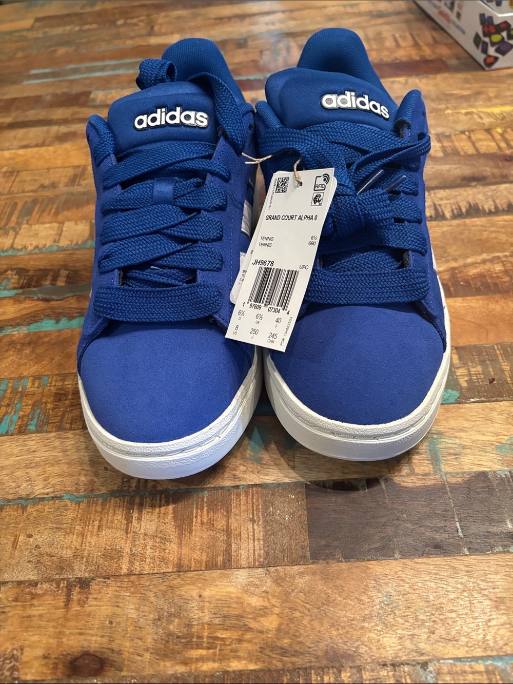 Brand New Women’s Adidas Grand Court Alpha Tennis Shoes Blue SZ 8 MSRP $80